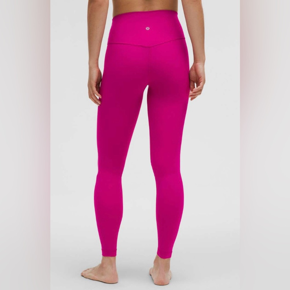 Lululemon NWOT Align High Rise Pants 28” Leggings Ripped Raspberry Size 12